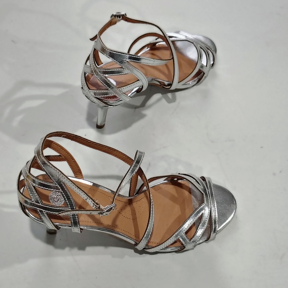 C.P. Company Women's Elegant Silver Strappy Heels Size 10M